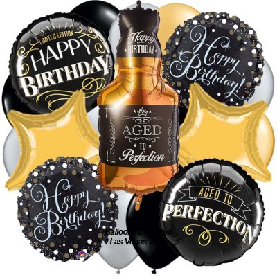 Aged to Perfection Birthday 19 Balloon Bouquet