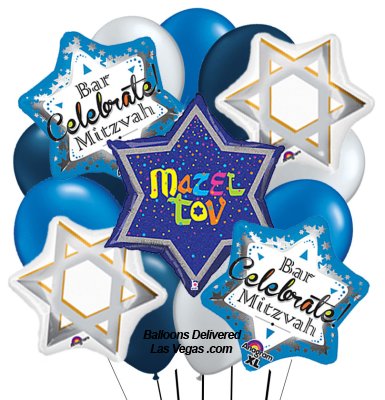 Bar Mitzvah Mazel Tov Balloon Bouquet