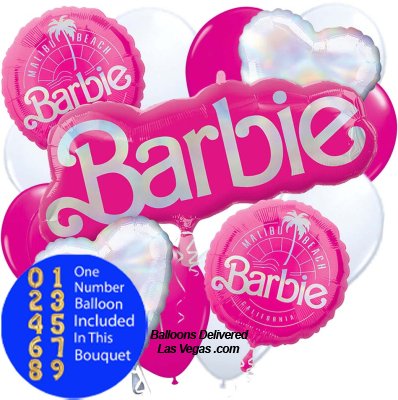Barbie Movie 14 Balloon Bouquet