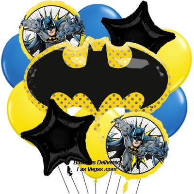 Batman Emblems 14 Balloon Bouquet