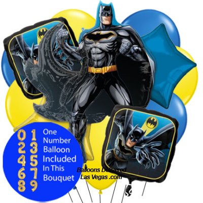 Batman SuperHero 14 Balloon Bouquet