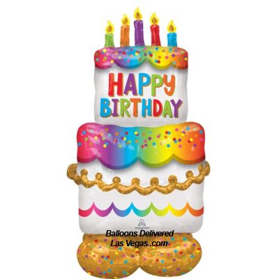 Birthday Cake Airloonz Foil Balloon