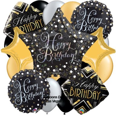 Birthday Stars 19 Balloon Bouquet