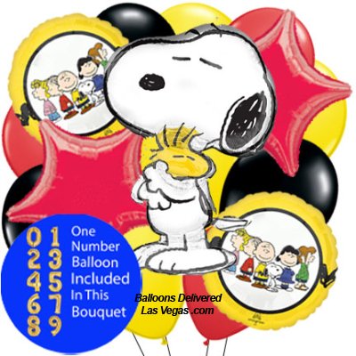 Snoopy 14 Balloon Bouquet