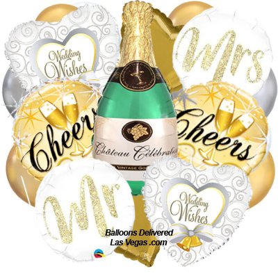 Mr & Mrs Wedding Cheers Bouquet