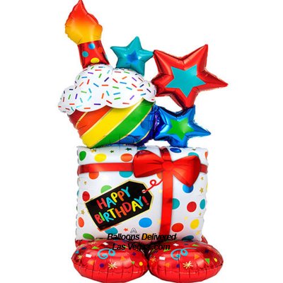 Cupcake Party Birthday Airloonz Foil Balloon