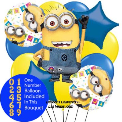 Despicable Me 14 Balloon Bouquet