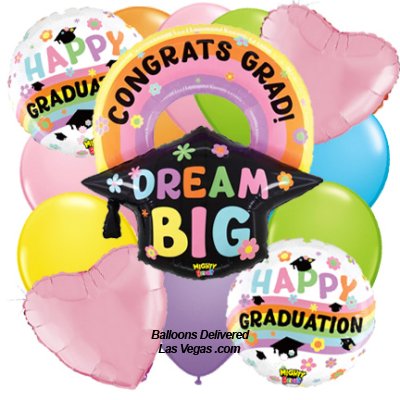 Dream Big Grad 17 Balloon Bouquet