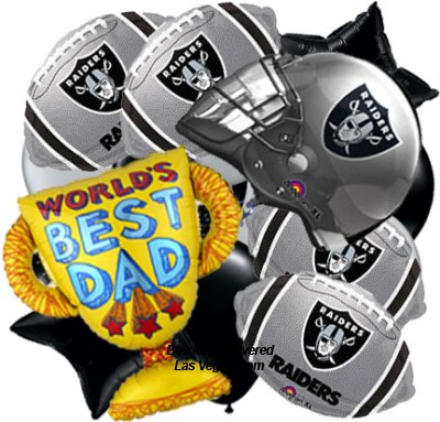 Fathers Day Raiders 18 Balloon Bouquet