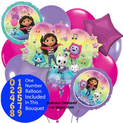 Gabby's Clubhouse 14 Balloon Bouquet