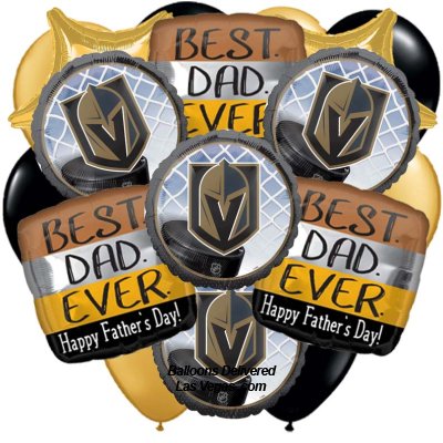 Fathers Day Golden Knights 19 Balloon Bouquet