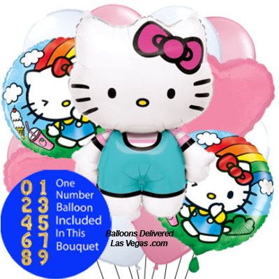 Hello Kitty 14 Balloon Bouquet