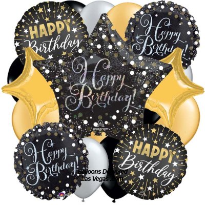 Birthday Stars 19 Balloon Bouquet