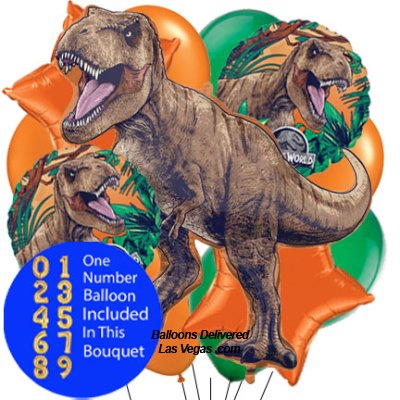 Jurassic World 14 Balloon Bouquet