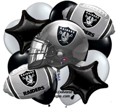 Las Vegas Raiders Balloon Bouquet