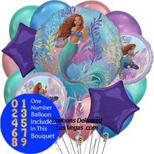 Little Mermaid Movie 14 Balloon Bouquet