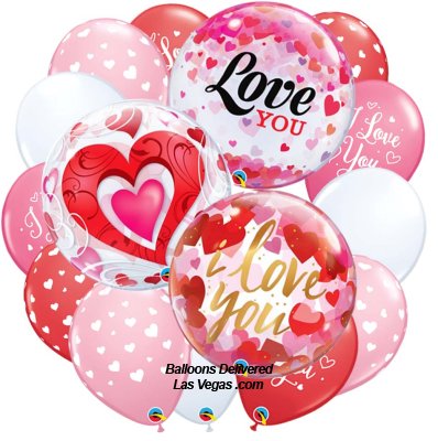 Love Bubble 18 Balloon Bouquet