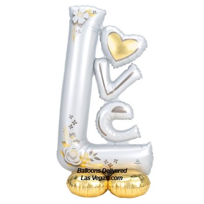 Love Gold & Silver Airloonz Foil Balloon