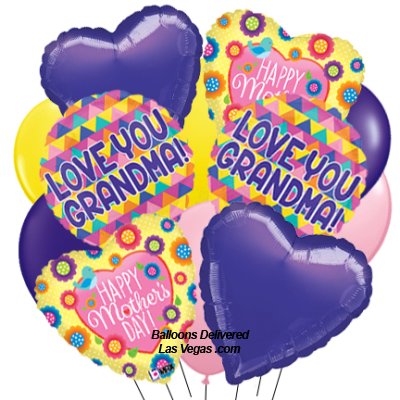 Mother's Day Love Grandma Balloon Bouquet