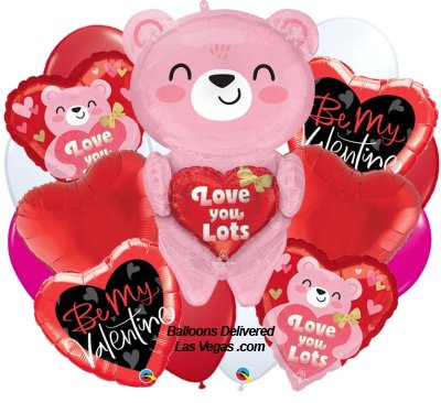 Love You Lots 3D Bear (19 Balloon Bouquet)