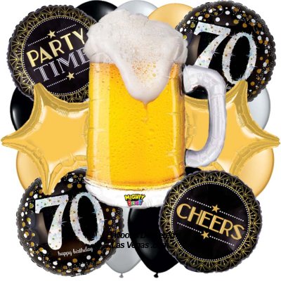 Mighty beer 70 Years Birthday 19 Balloon Bouquet