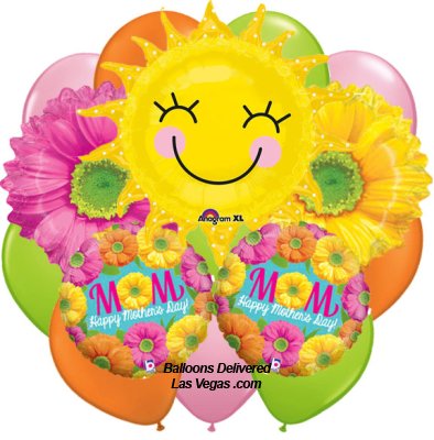 Mother's Day Sun Flower Balloon Bouquet