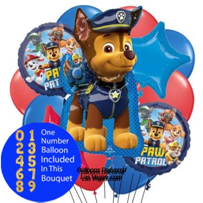 Paw Patrol Birthday 14 Balloon Bouquet