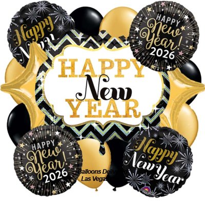 Cheers to 2026 New Year Balloon Bouquet