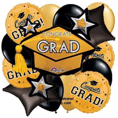 NSC Nevada State College Grad Balloon Bouquet