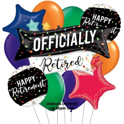 Officially Retired 17 Balloon Bouquet