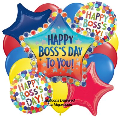 Boss's Day Star Balloon Bouquet