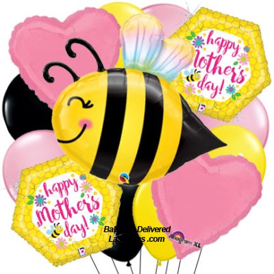 Sweet Bee Mom 17 Balloon Bouquet