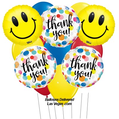 Thank You Smile Balloon Bouquet