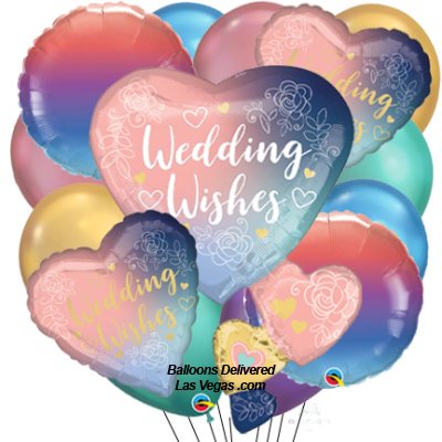 Wedding Wishes 17 Balloon Bouquet