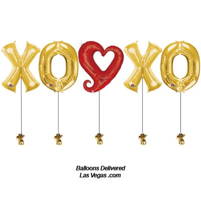 X.O. X.O Red Heart Jumbo Balloons